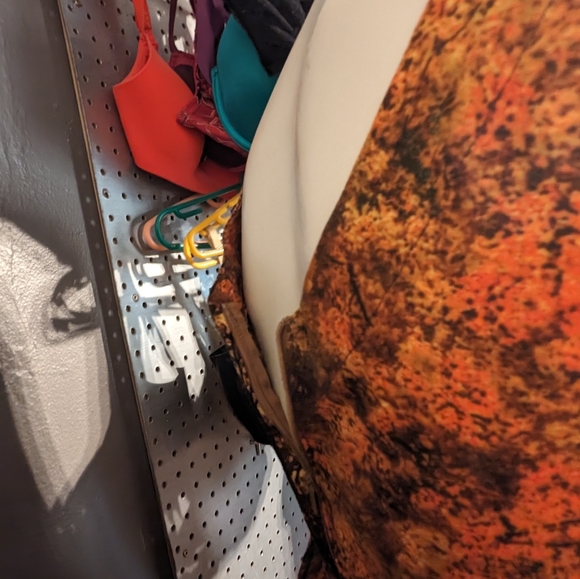 Retrolicious fall leaves art print vintage fit party dress small keyhole pinup - Picture 7 of 9